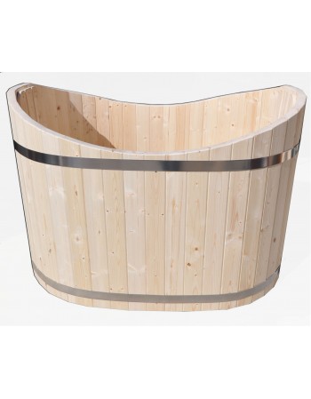 Badebottich Oval aus Holz