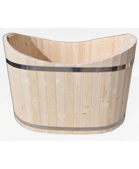 Badebottich Oval aus Holz