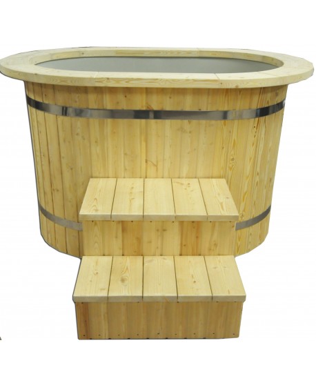 Ofuro Wanne Oval mit Kunststoffeinsatz Ofuro Wanne Oval mit Kunststoffeinsatz