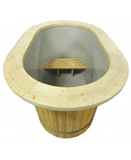 Ofuro Wanne Oval mit Kunststoffeinsatz Ofuro Wanne Oval mit Kunststoffeinsatz