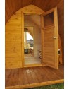 Sauna su panoraminiu langu Sauna su panoraminiu langu