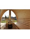 Sauna su panoraminiu langu Sauna su panoraminiu langu