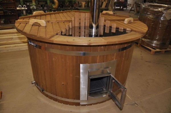 180 cm Kunststoff Thermoholz Badetonne 180 cm Kunststoff Thermoholz Badetonne