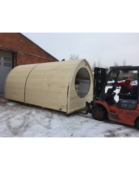 Sauna su panoraminiu langu Sauna su panoraminiu langu