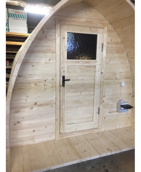 Sauna su panoraminiu langu Sauna su panoraminiu langu