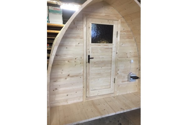 Sauna su panoraminiu langu Sauna su panoraminiu langu