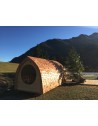 Sauna su panoraminiu langu Sauna su panoraminiu langu