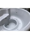 1,8 m stiklo audinio kubilas su maumedžiu ir integruota krosnele 1,8 m stiklo audinio kubilas su maumedžiu ir integruota krosnele