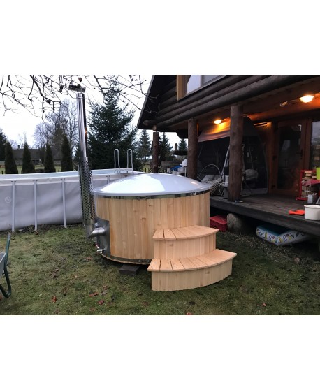 Badefass Royal Wellness mit integriertem Ofen Badefass Royal Wellness mit integriertem Ofen