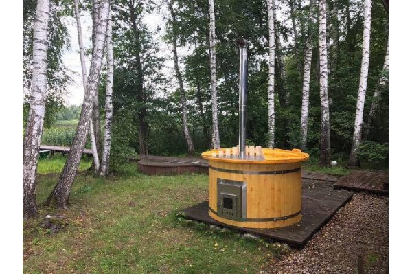 Udendørs boblebad med integreret komfur 1,6 m Udendørs boblebad med integreret komfur 1,6 m