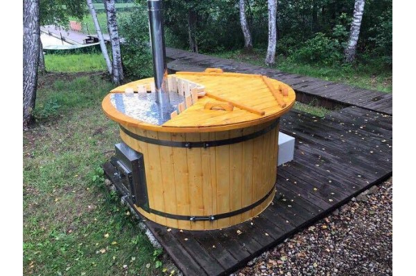 Udendørs boblebad med integreret komfur 1,6 m Udendørs boblebad med integreret komfur 1,6 m