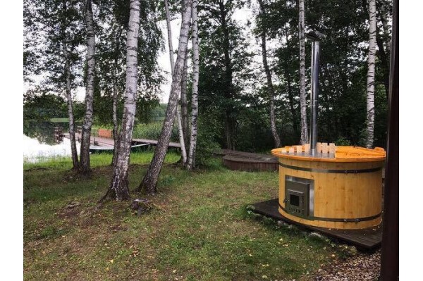Udendørs boblebad med integreret komfur 1,6 m Udendørs boblebad med integreret komfur 1,6 m