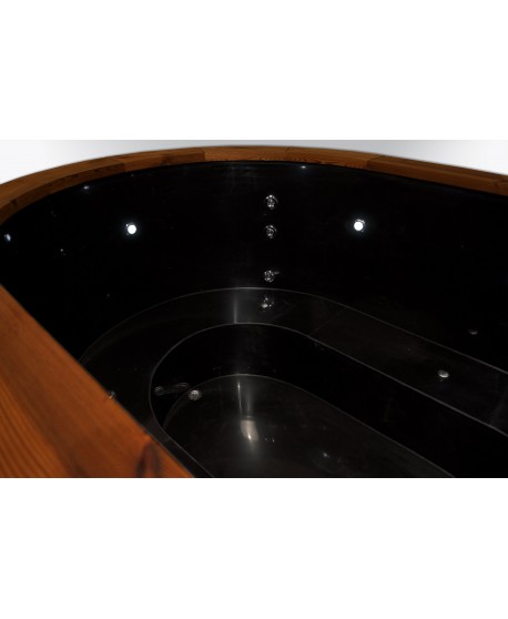 Badetonne Oval mit Holzofen Badetonne Oval mit Holzofen