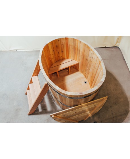 Hölzerne Badewanne Oval für 2 Personen Hölzerne Badewanne Oval für 2 Personen