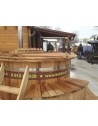 Badefass aus Thermoholz mit Kunststoffeinsatz Badefass aus Thermoholz mit Kunststoffeinsatz