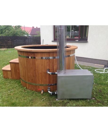Badefass aus Thermoholz mit Kunststoffeinsatz Badefass aus Thermoholz mit Kunststoffeinsatz