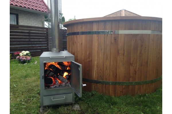Badefass aus Thermoholz mit Kunststoffeinsatz Badefass aus Thermoholz mit Kunststoffeinsatz